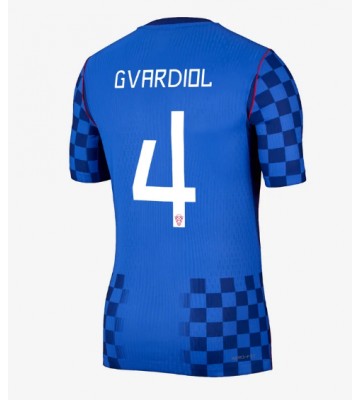 Kroatien Josko Gvardiol #4 Udebanetrøje VM 2026 Kortærmet